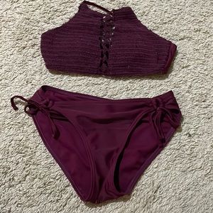 Maroon target bikini - size: M ( not cheeky )